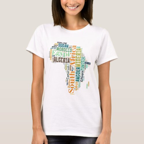 Africa Word Art T_Shirt