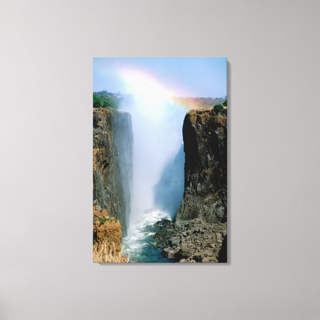 Africa, Zambia, Victoria Falls National Park. Canvas Print (Front)