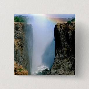Africa, Zambia, Victoria Falls National Park. Pinback Button