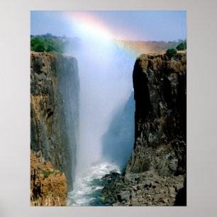 Africa, Zambia, Victoria Falls National Park. Poster