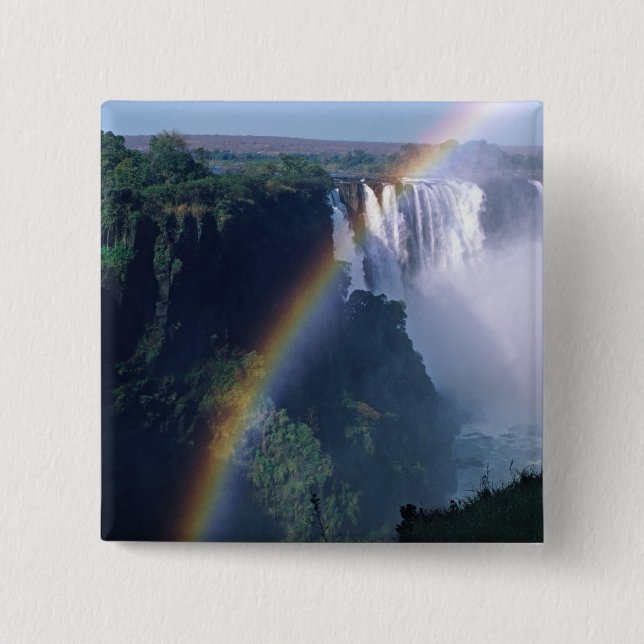 Africa, Zimbabwe. Victoria Falls Button (Front)