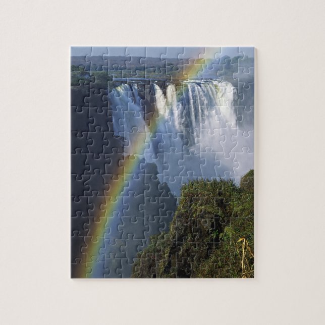 Africa, Zimbabwe, Victoria Falls Jigsaw Puzzle (Vertical)