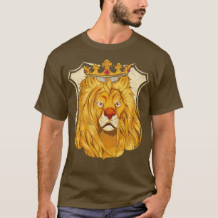 Africa Zoo Animal Crown Lion T-Shirt
