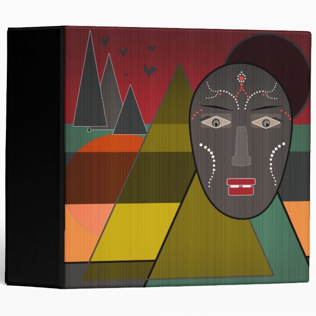 African 3 Ring Binder (Front/Spine)