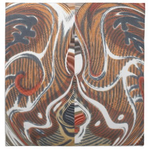 African Abstract Art Print Napkin