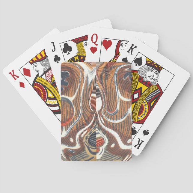 African Abstract Art Print Poker Cards (Back)