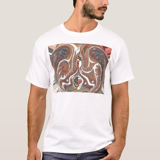 African Abstract Art Print T-Shirt (Front)