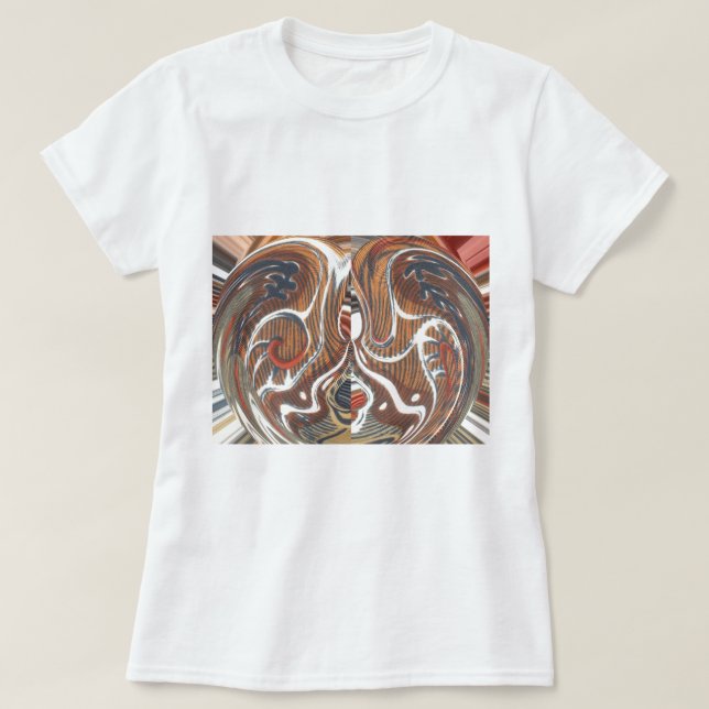 African Abstract Art Print T-Shirt (Design Front)