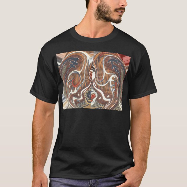 African Abstract Art Print T-Shirt (Front)