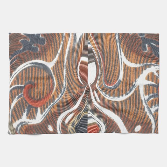 African Abstract Art Print Towel (Horizontal)