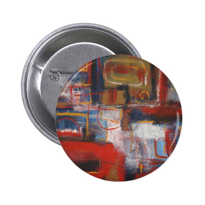 African Abstract Art   Squares & Circles Pins