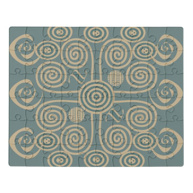 African abstract decorated geometric pattern jigsaw puzzle (Puzzle Horizontal)