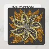 African Abstract Floral Batik Style (Front/Back)