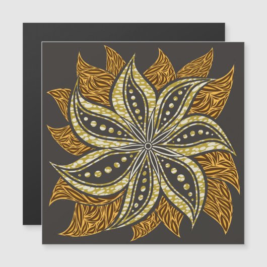 African Abstract Floral Batik Style (Front/Back)