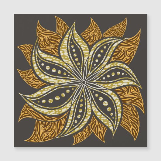 African Abstract Floral Batik Style (Front)