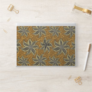 African Abstract Floral Batik Style HP Laptop Skin