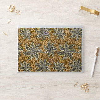 African Abstract Floral Batik Style HP Laptop Skin