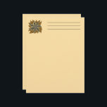 African Abstract Floral Batik Style Letterhead<br><div class="desc">Abstract Floral Batik/Wax Traditional African Textile Pattern Motive,  with Floral Motive and warm Colors. Original Vector Graphics Copyright BluedarkArt TheChameleonArt.</div>