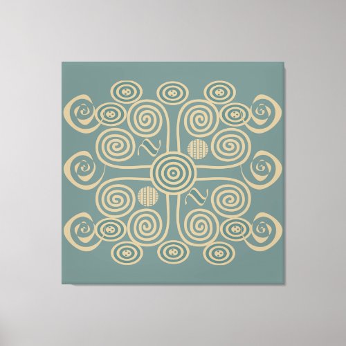 african abstract geometry patterns canvas print