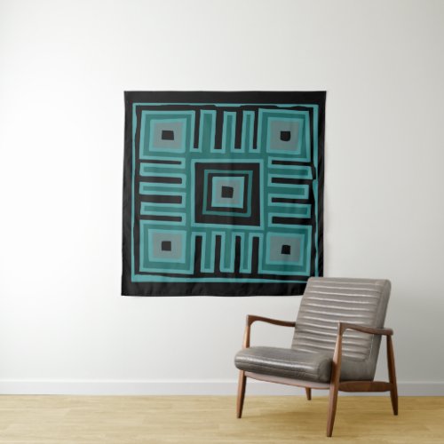 african abstract modern pattern canvas print tapestry