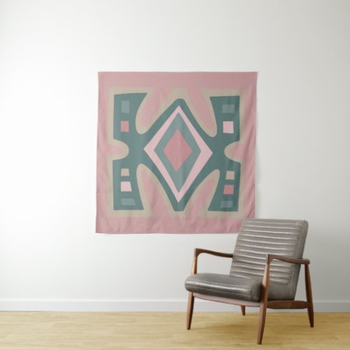 african abstract modern pattern tapestry