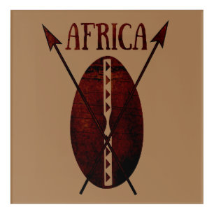 african abstract modern portrait afro art