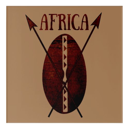 african abstract modern portrait afro art