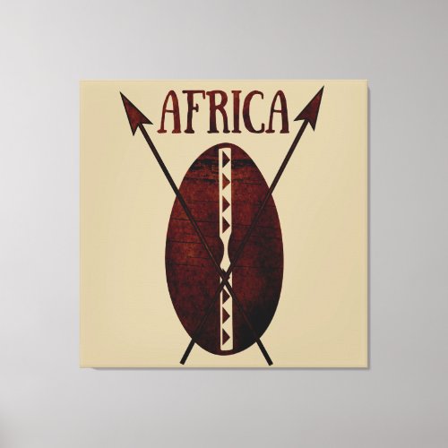 african abstract modern portrait afro art canvas print