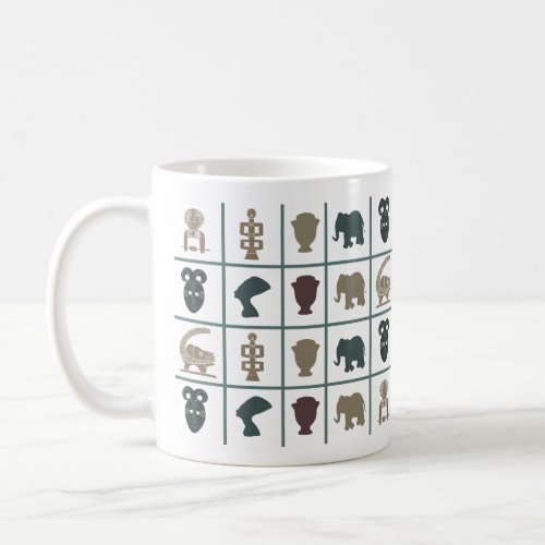 African abstract tribal art coffee mug