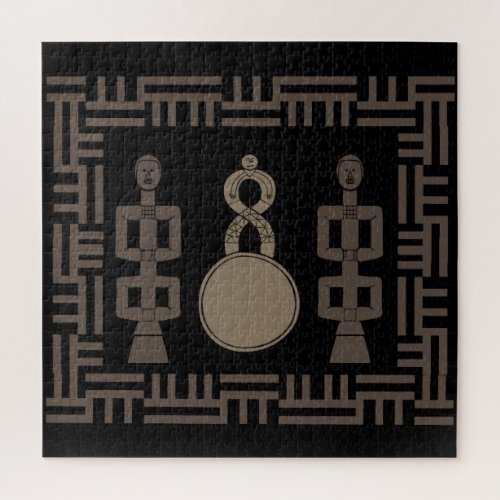 African abstract tribal art jigsaw puzzle