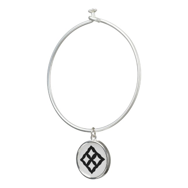 African Adinkra (Love, Safety, Security) Bangle Bracelet (3/4)