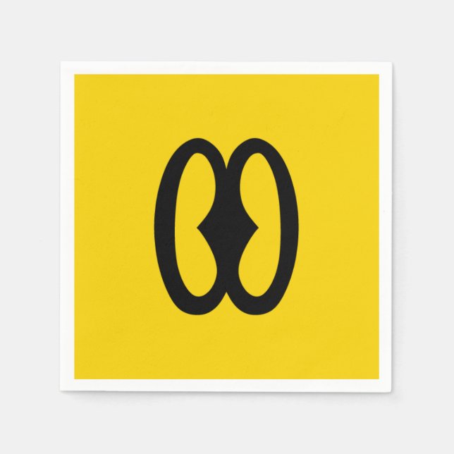 African Adinkra Napkins (Front)