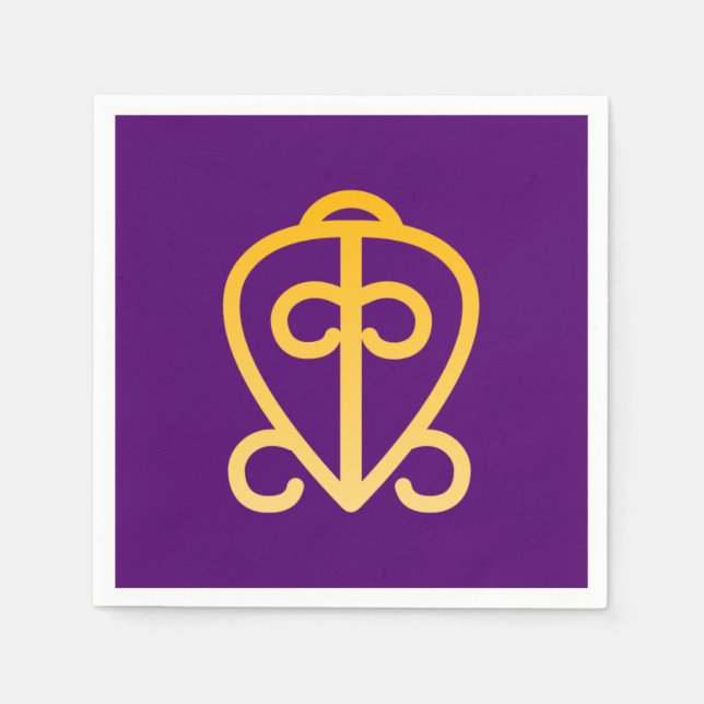 African Adinkra Napkins (Front)