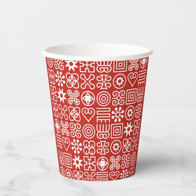 African Adinkra Paper Cups (Front)