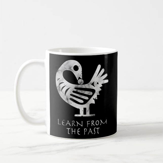 African Adinkra Sankofa Aka Learn From The Past Coffee Mug (Left)