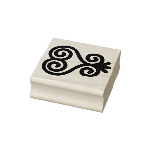 African Adinkra Sankofa Rubber Stamp