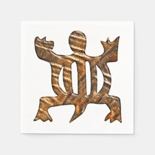 African Adinkra symbol of adaptability Paper Napkins