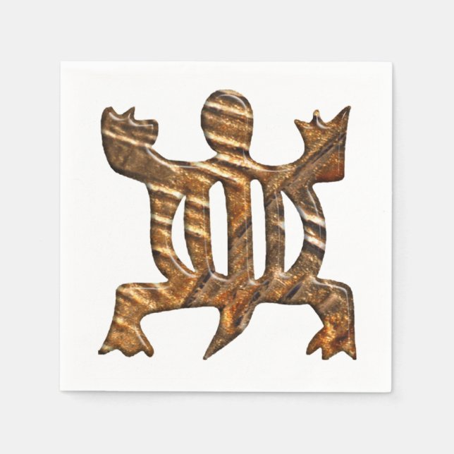 African Adinkra symbol of adaptability. Paper Napkins (Front)