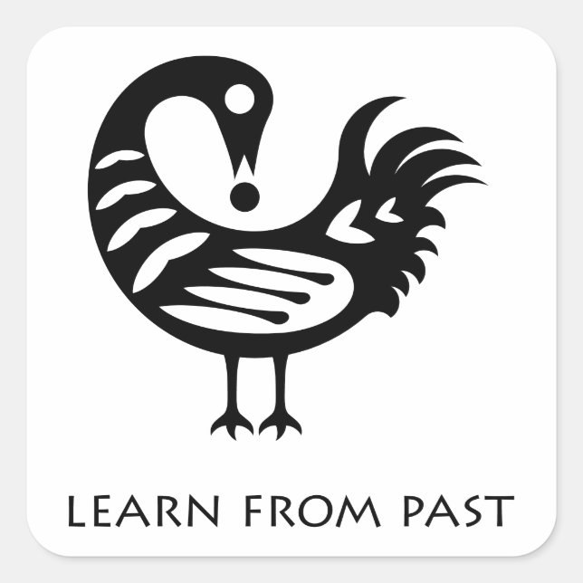  African Adinkra Symbol sankofa Sticker (Front)