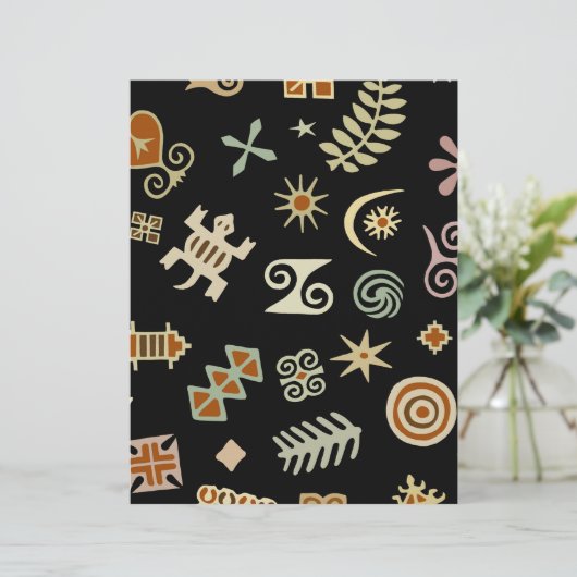 African Adinkra Symbols (Standing Front)