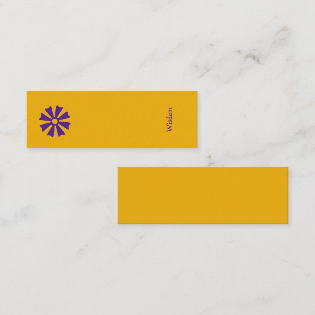 African Adinkra (Wisdom) Bookmark Mini Business Card (Front/Back)