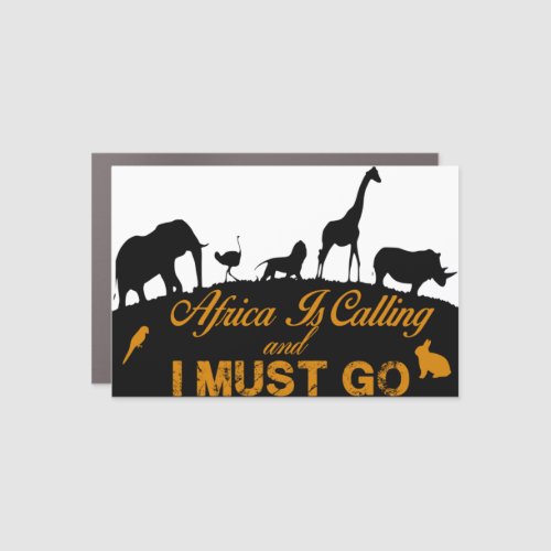 African Adventure And Safari Car Magnet