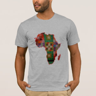 african africa map african patterns t-shirt design