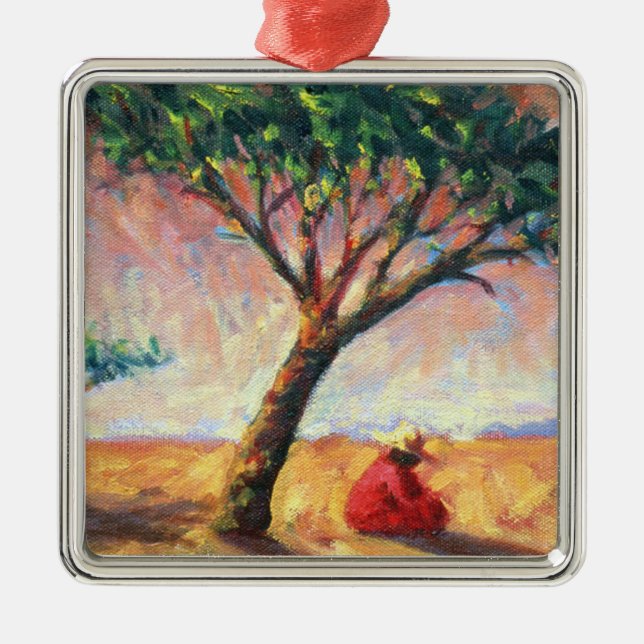 African Afternoon 2003 Metal Ornament (Front)