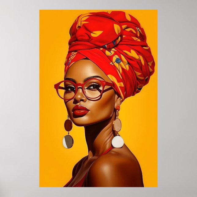 African Amerian Art | Black Art | Ladonna  Poster (Front)
