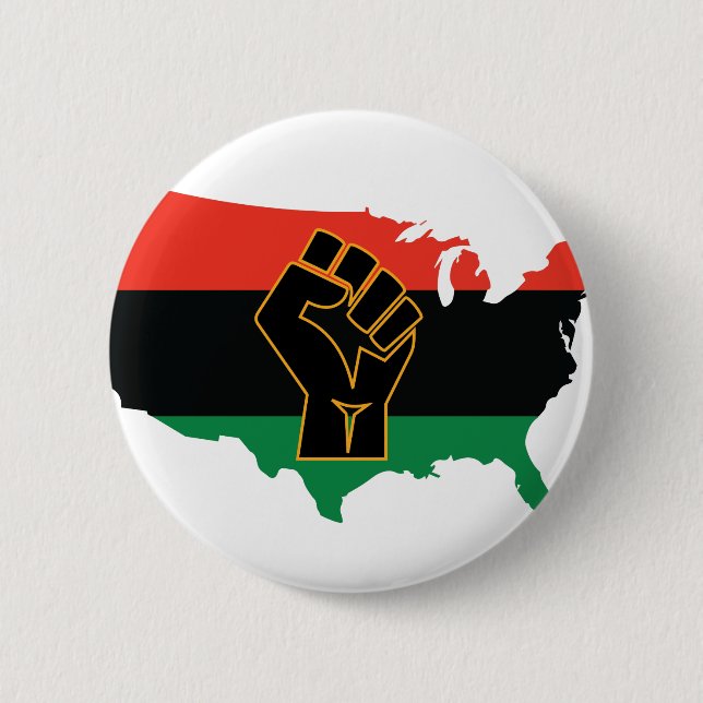 African American   Pinback Button (Front)