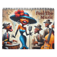 African American 2025 Wall Calendar Feel the Music