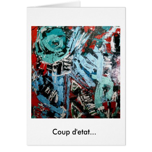 African American Abstract Expressionist Black Art Cards (Front)