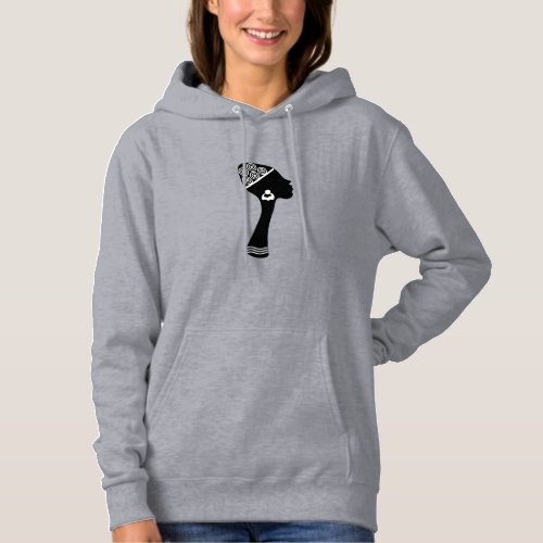 african american abstract woman portrait hoodie