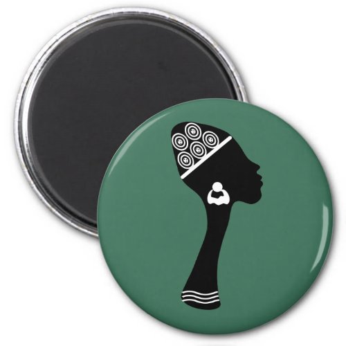 african american abstract woman portrait magnet